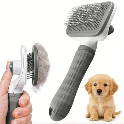 Self-Cleaning Pet Grooming Brush