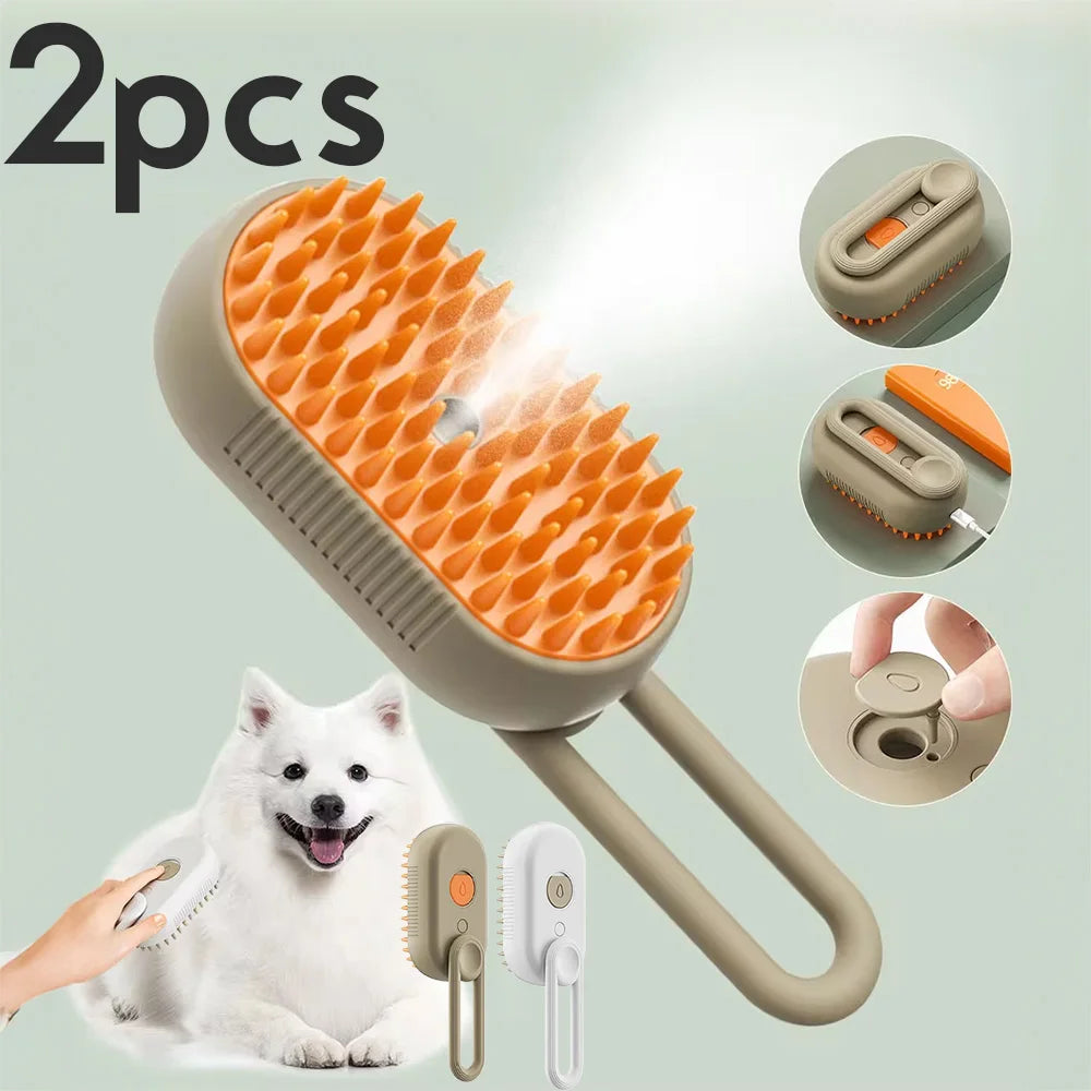 Steam grooming 3-in-1 Pet Brush