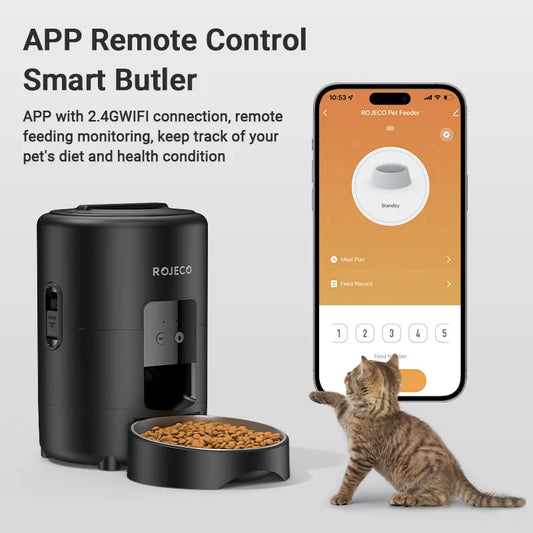 Automatic Cat & Dog Feeder – Smart App-Controlled Food Dispenser (2L Capacity)