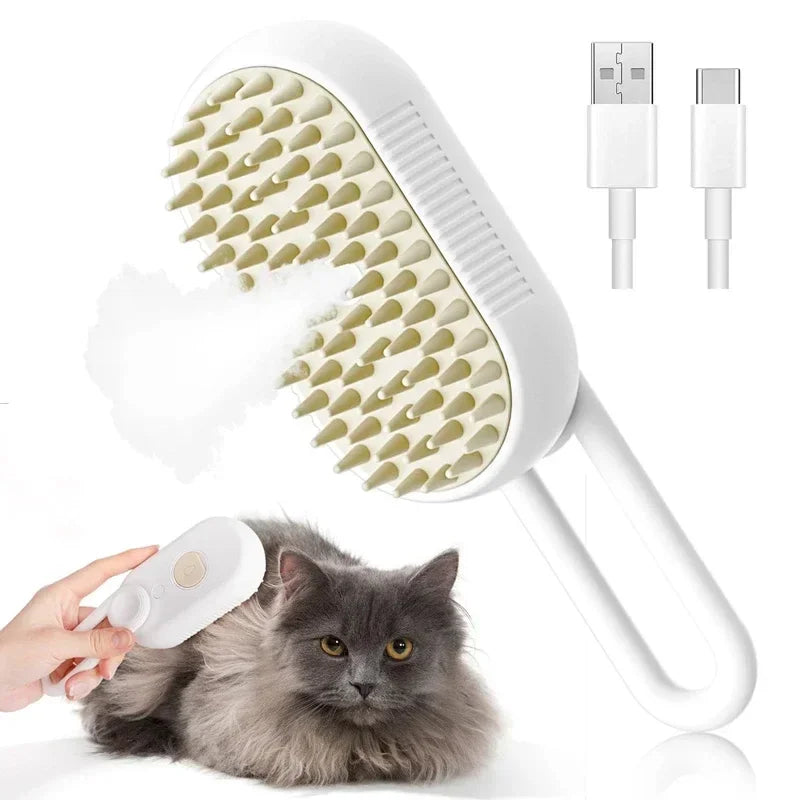 Steam grooming 3-in-1 Pet Brush