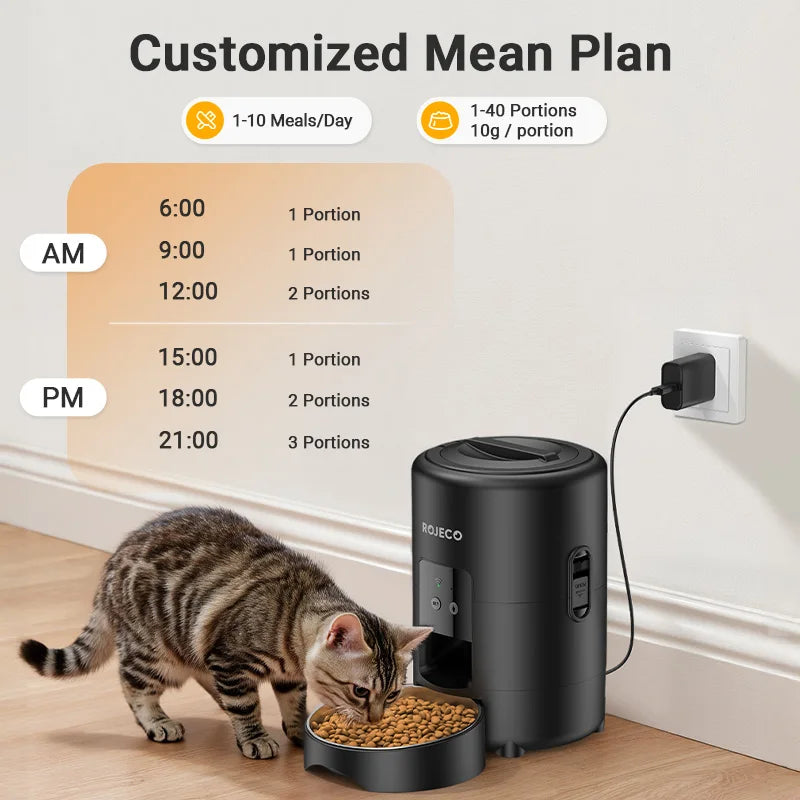 Automatic Cat & Dog Feeder – Smart App-Controlled Food Dispenser (2L Capacity)