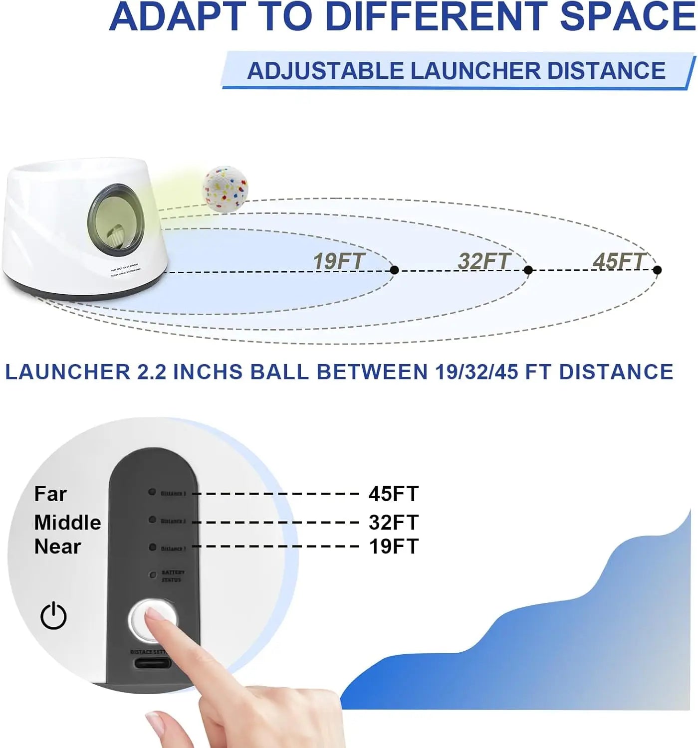 Automatic Dog Ball Launcher with Adjustable Distance